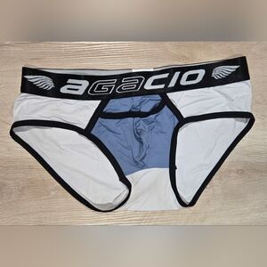 Men's Black and White Briefs